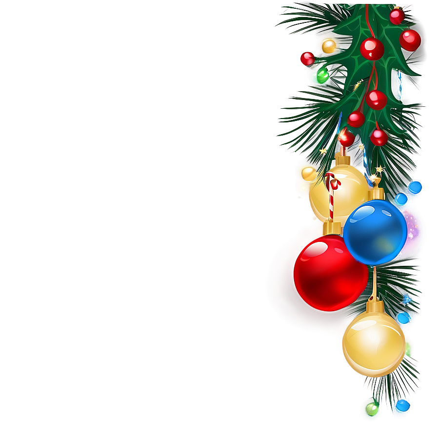 Christmas Lights Border PNG rcm28 PNG image with a transparent background, free high-resolution download