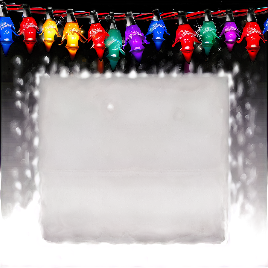 Christmas Lights Frame PNG 42 PNG with transparent background