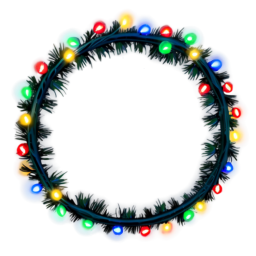 Christmas Lights Garland Png Tay24