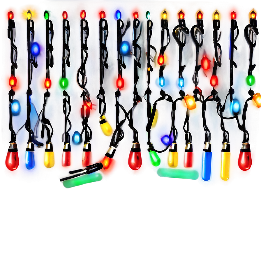 Christmas Lights Pattern PNG jrf PNG with transparent background