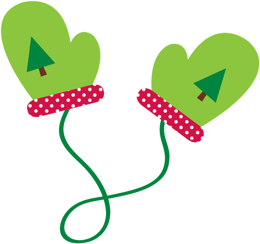 Christmas Mittens Clipart