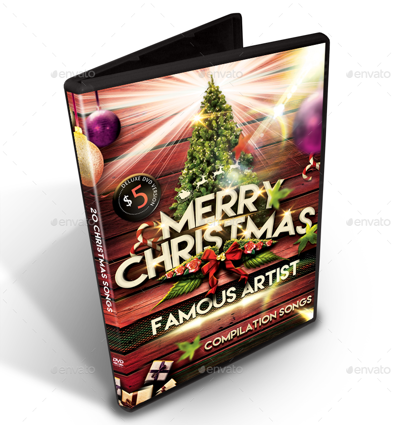 Christmas Music D V D Compilation PNG with transparent background
