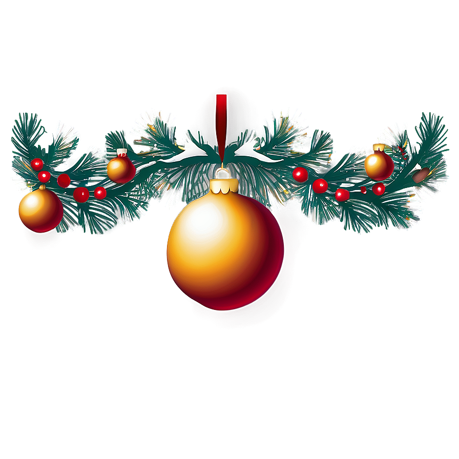 Christmas Ornament Border Png Idv78