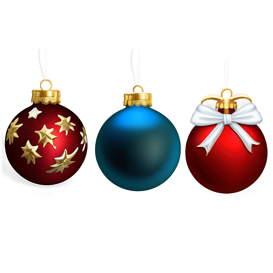 Christmas Ornament Set Png 05032024