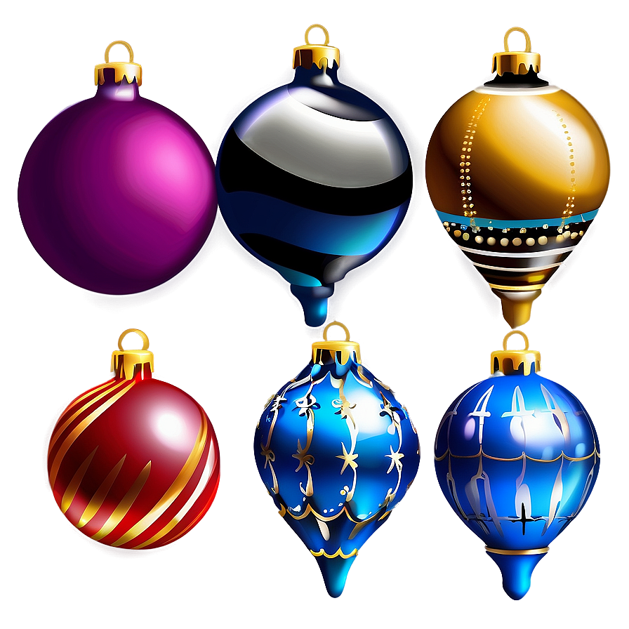 Christmas Ornaments Clipart Png Htw82