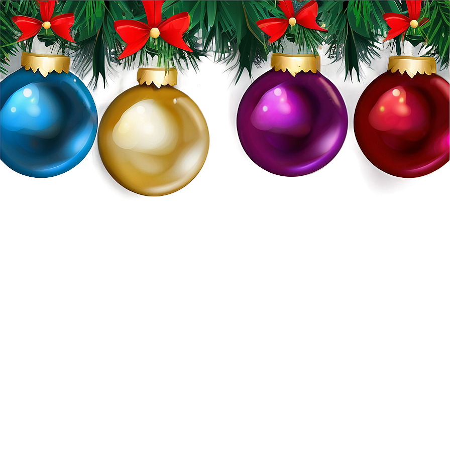 Christmas Ornaments Clipart Png Mfs93