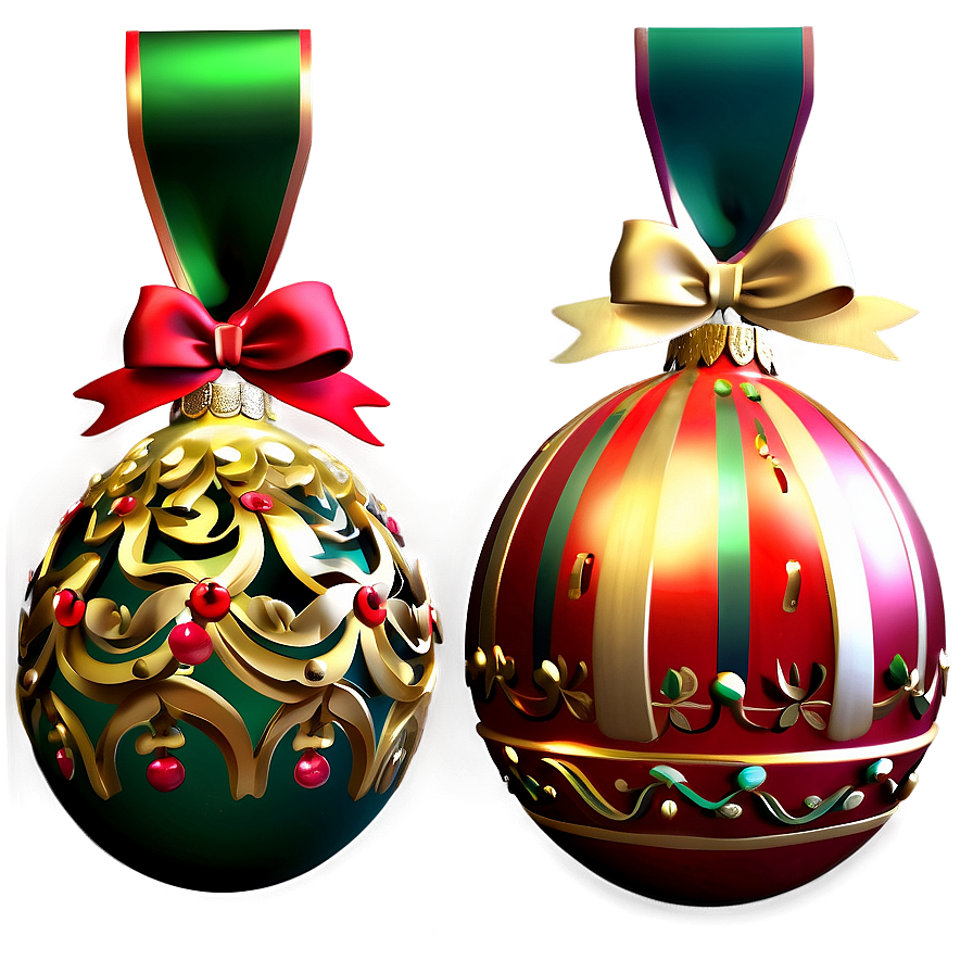 Christmas Ornaments Set Png May54