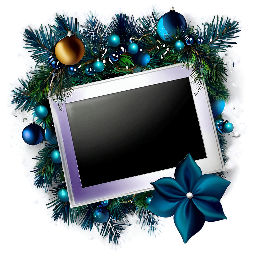 Christmas Photo Frame PNG pie PNG image with a transparent background, free high-resolution download