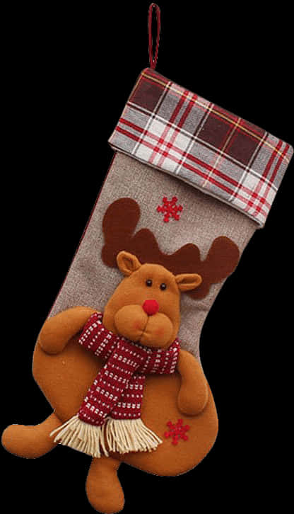 Christmas Reindeer Stocking Decoration