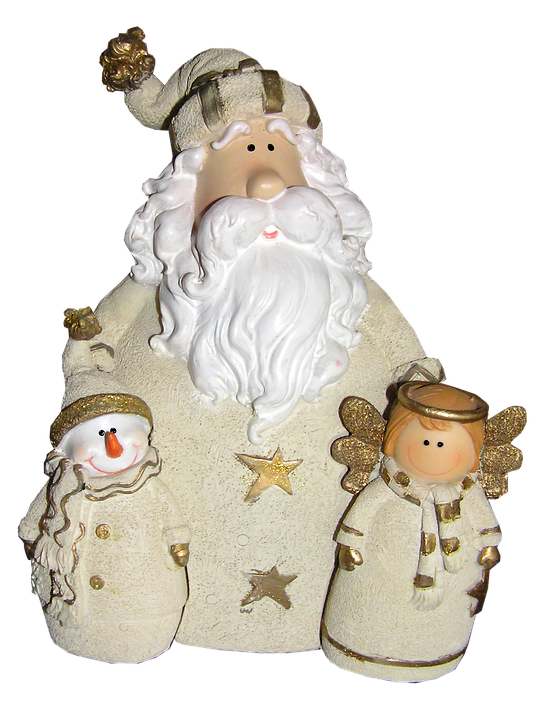 Christmas Santa Snowman Angel Figurines