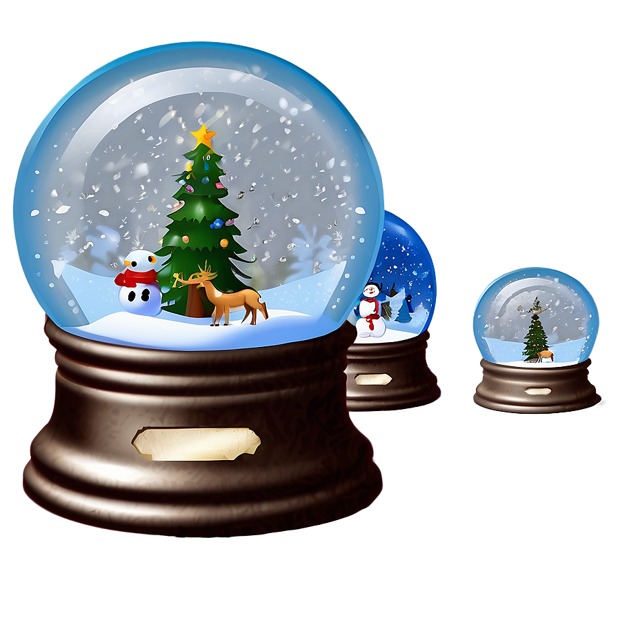 Christmas Snow Globe Wonderland Png 94