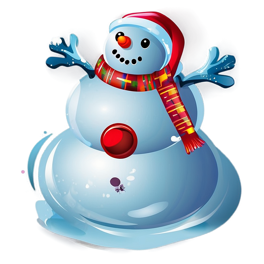 Christmas Snowman Illustration Png Mmu60