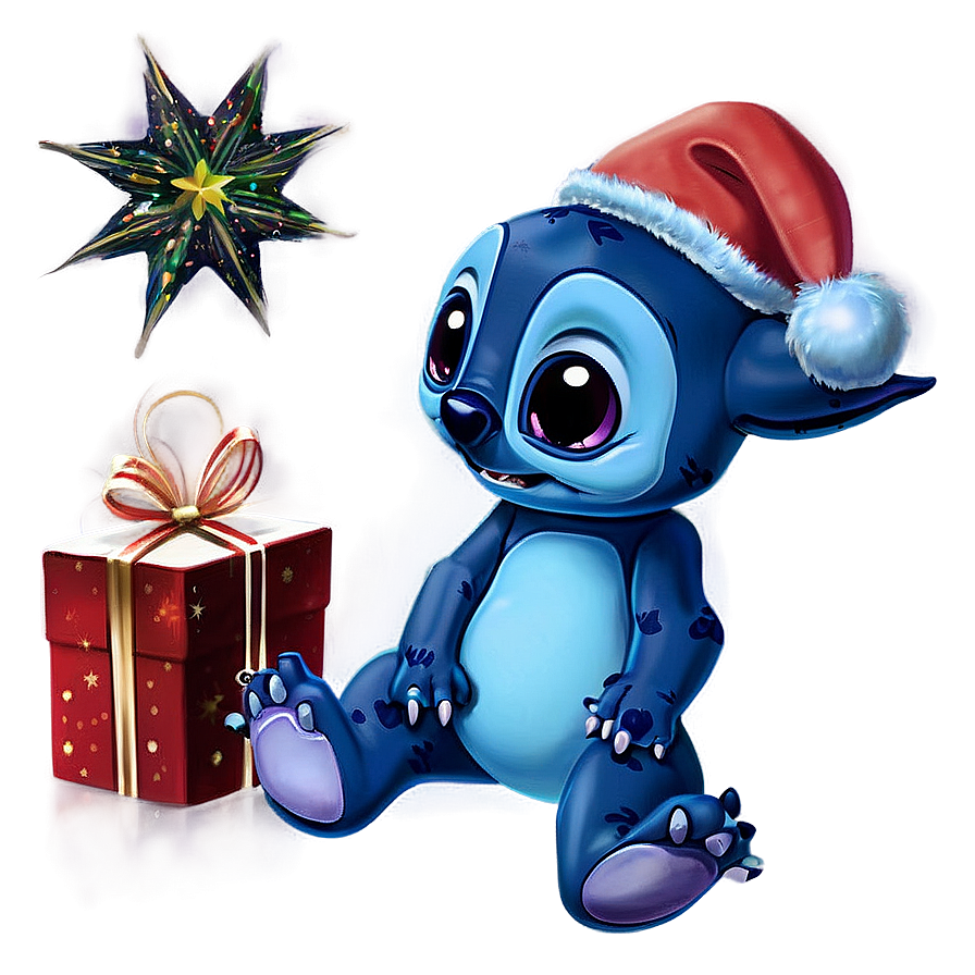 Christmas Star Gazing With Stitch Png Ulr99