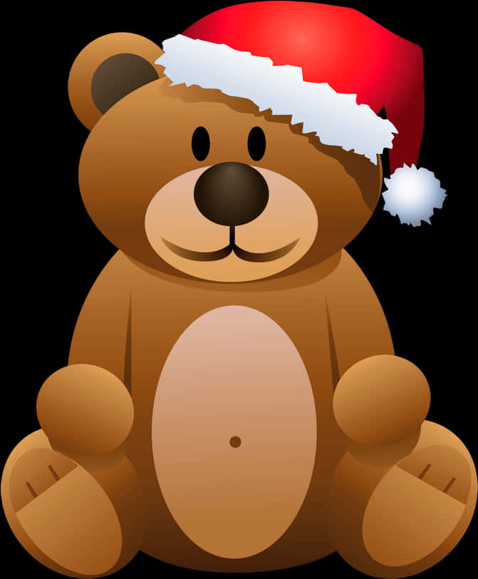 Christmas Teddy Bear Santa Hat