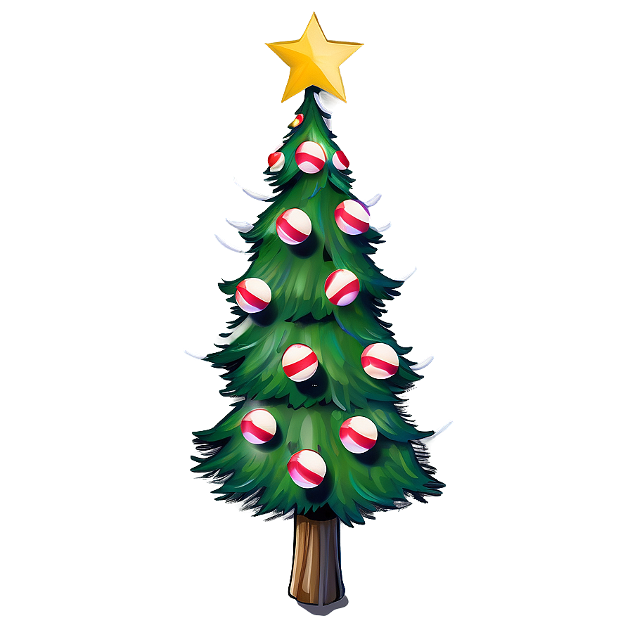 Christmas Tree Art Png Nlq