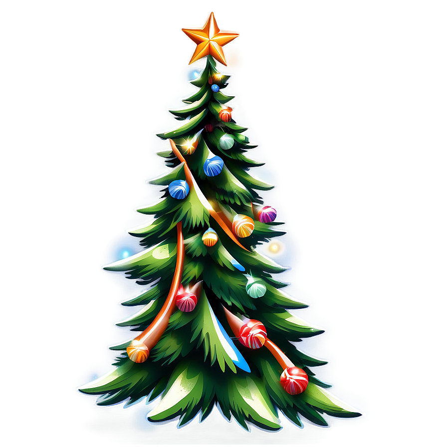 christmas tree c PNG with transparent background