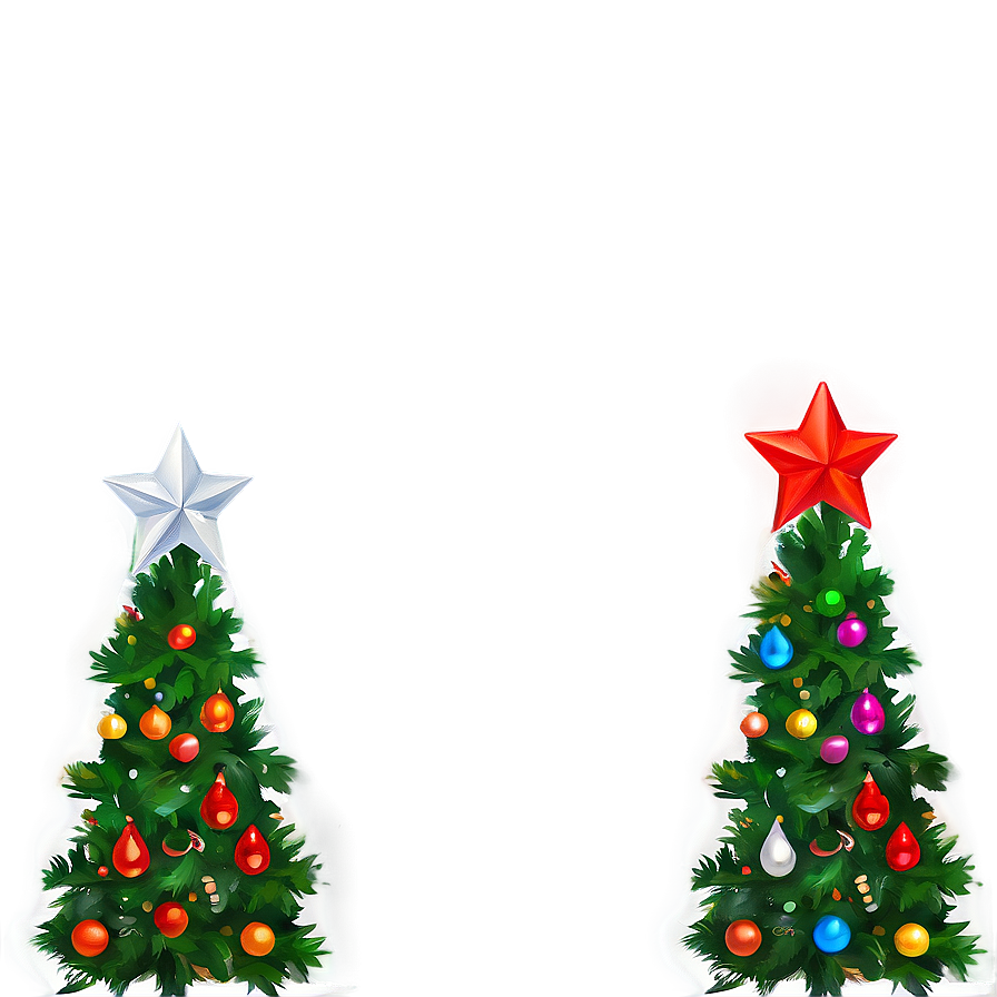 christmas tree c PNG with transparent background