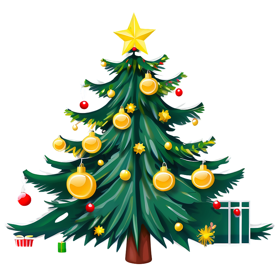 Christmas Tree Contour Png 89