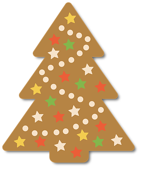 Christmas Tree Cookie Illustration