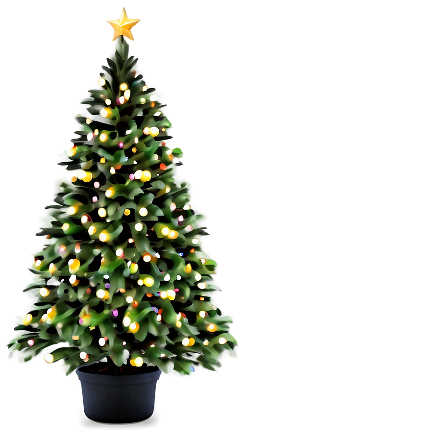christmas tree d PNG with transparent background
