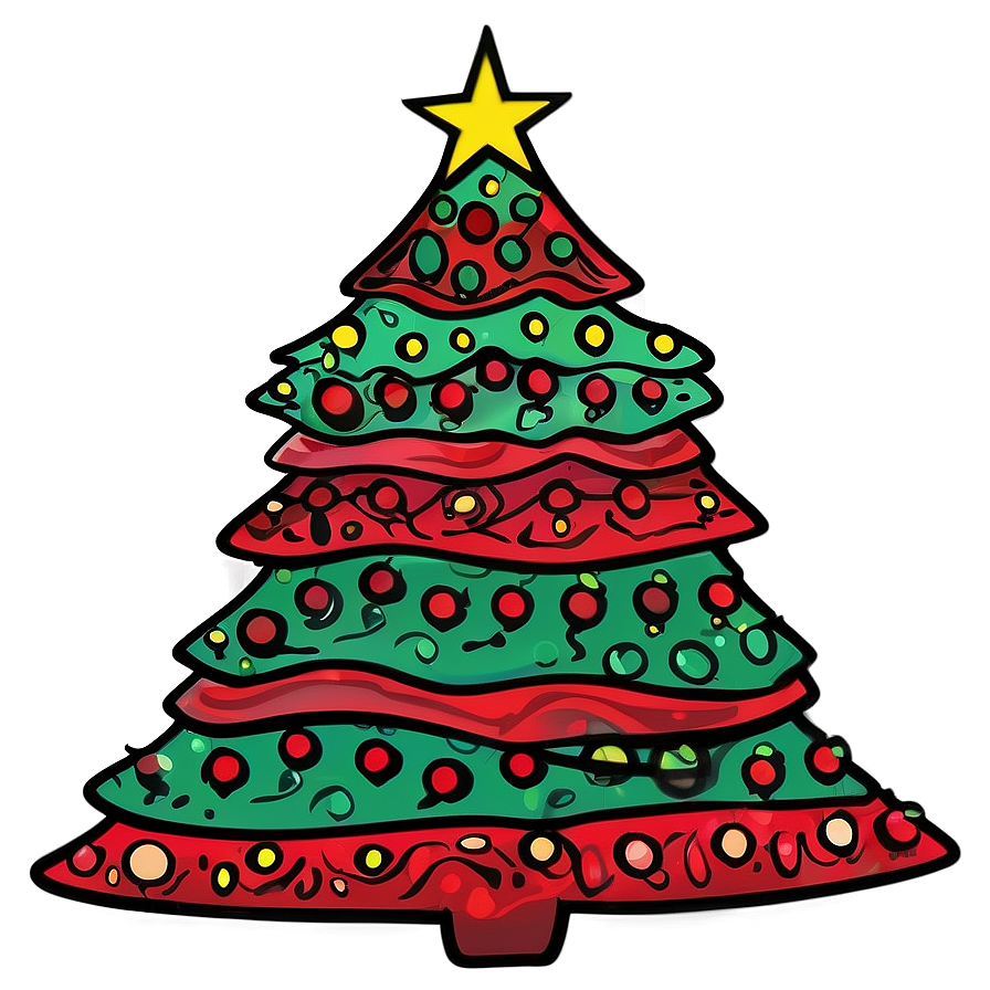 Christmas Tree Outline For Coloring Png Tyt27