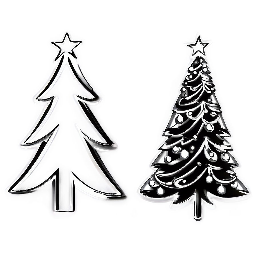 Christmas Tree Outline For Coloring Png Uwq