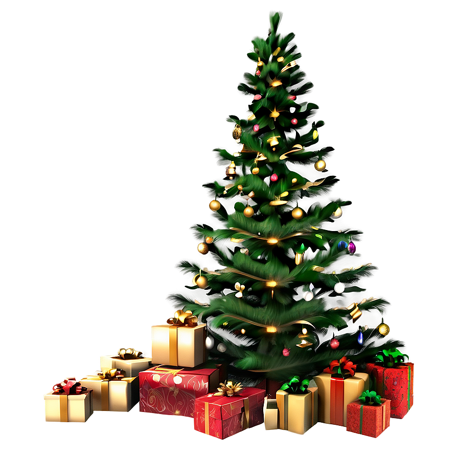 Christmas Tree Presents PNG rsd PNG with transparent background