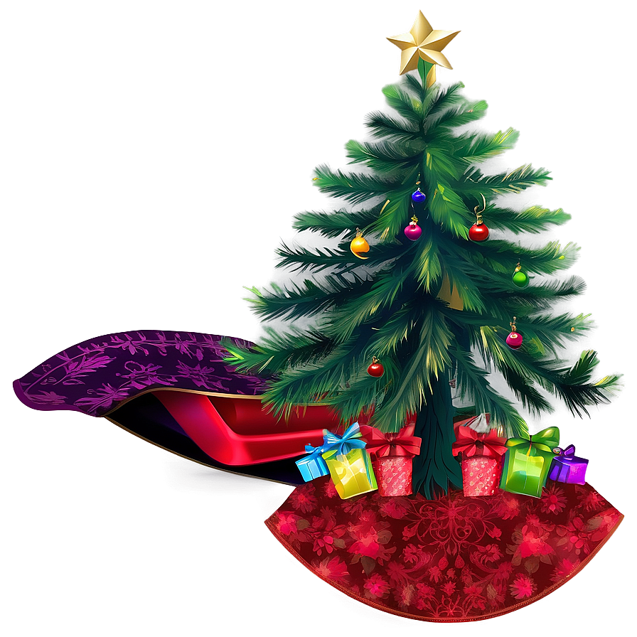 Christmas Tree Scene Png Exi