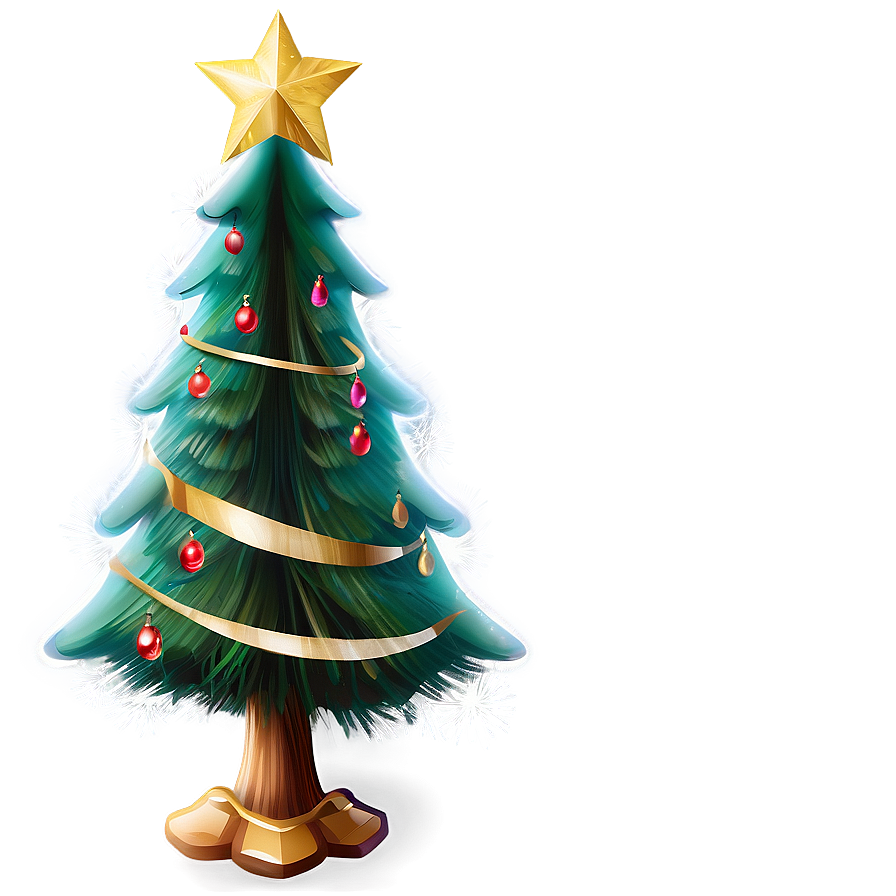 Christmas Tree Transparent Art Png Mvi