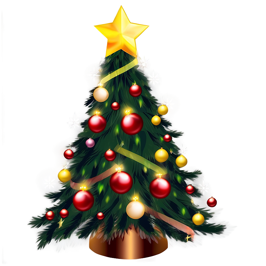 Christmas Tree Transparent Glow Png 82