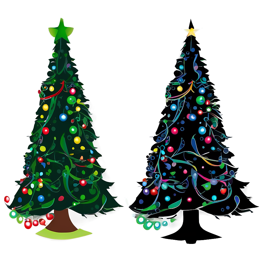 Christmas Tree Vector Png 20