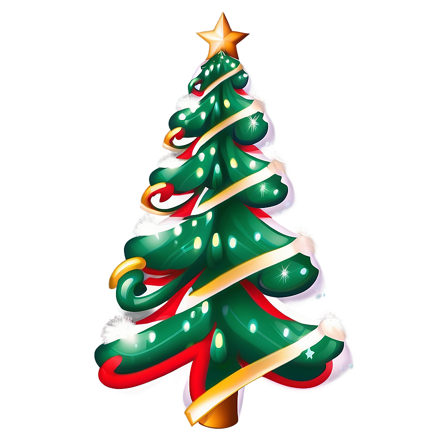 Christmas Tree With Snowflakes Transparent Png Ypg