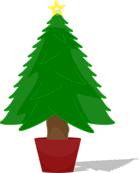 Christmas Tree With Star Topper