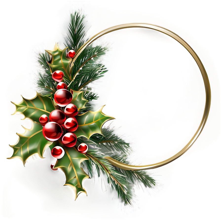 Christmas Wreath Frame Png Yhx62