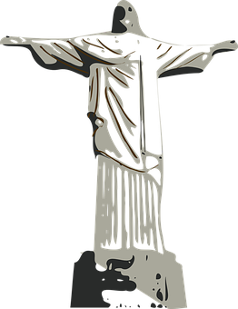 Christthe Redeemer Statue Graphic