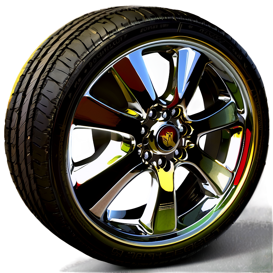 Chrome Car Wheel Png 9