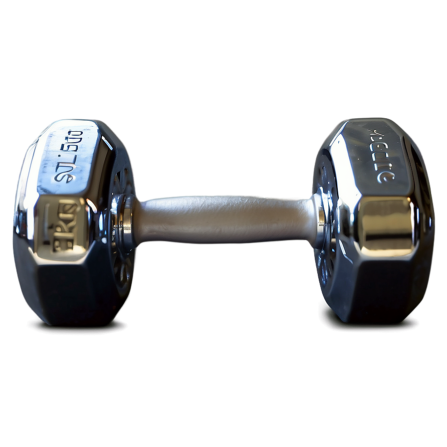 Chrome Finish Dumbbells Png 06202024