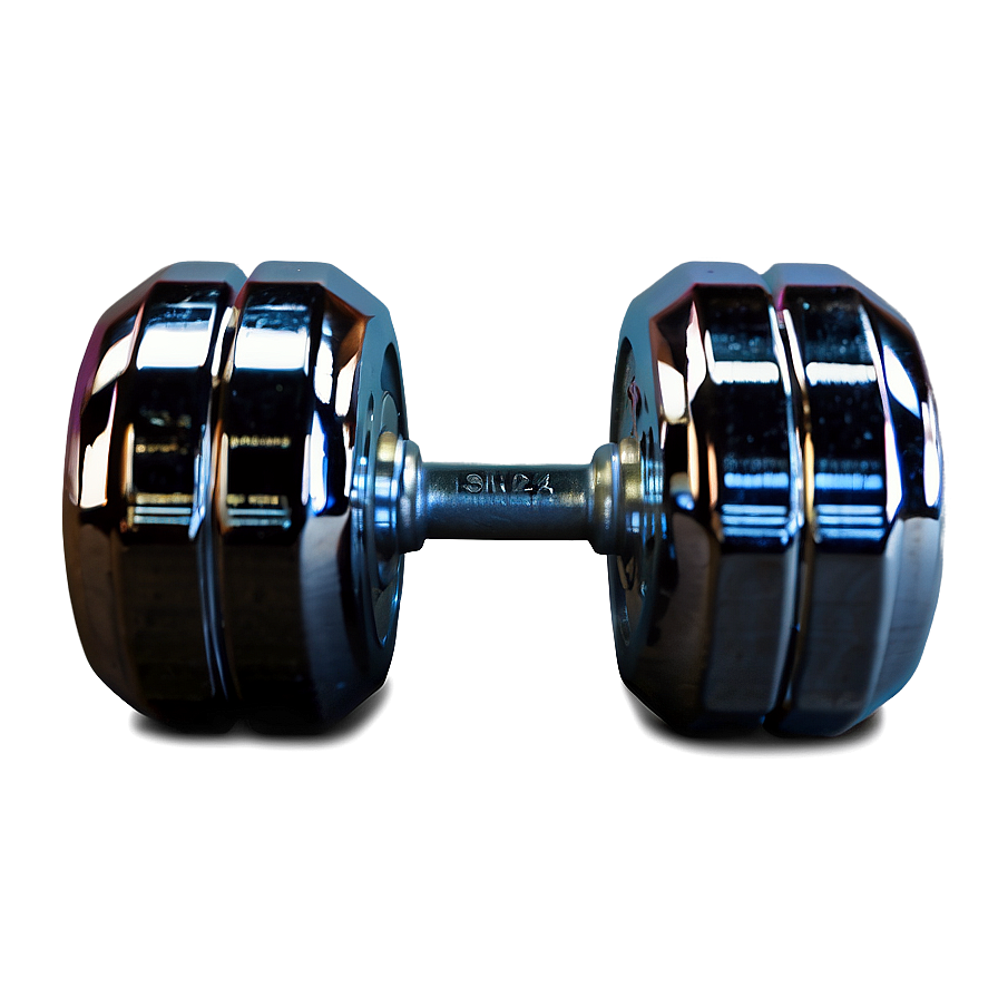 Chrome Finish Dumbbells Png Cer28