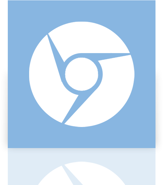 Chrome Icon Reflection