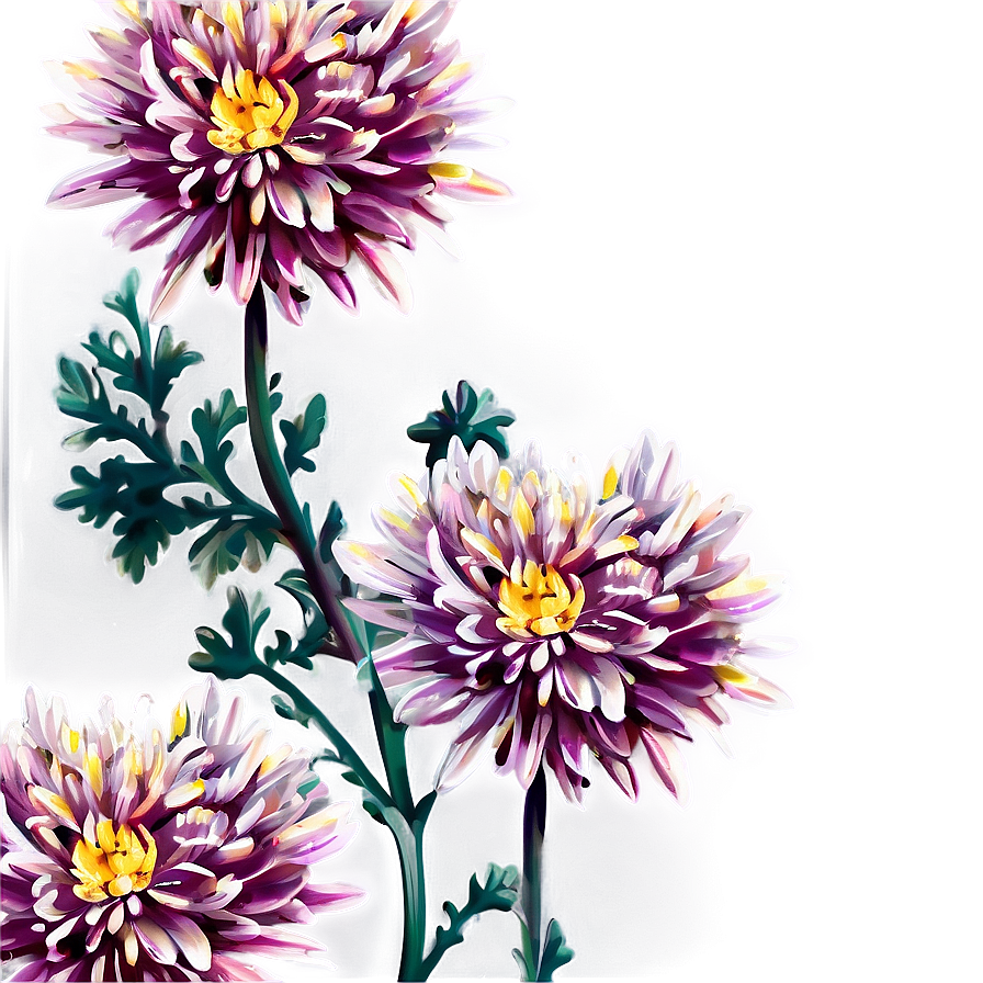 Chrysanthemum Floral Wallpaper Png Gso22