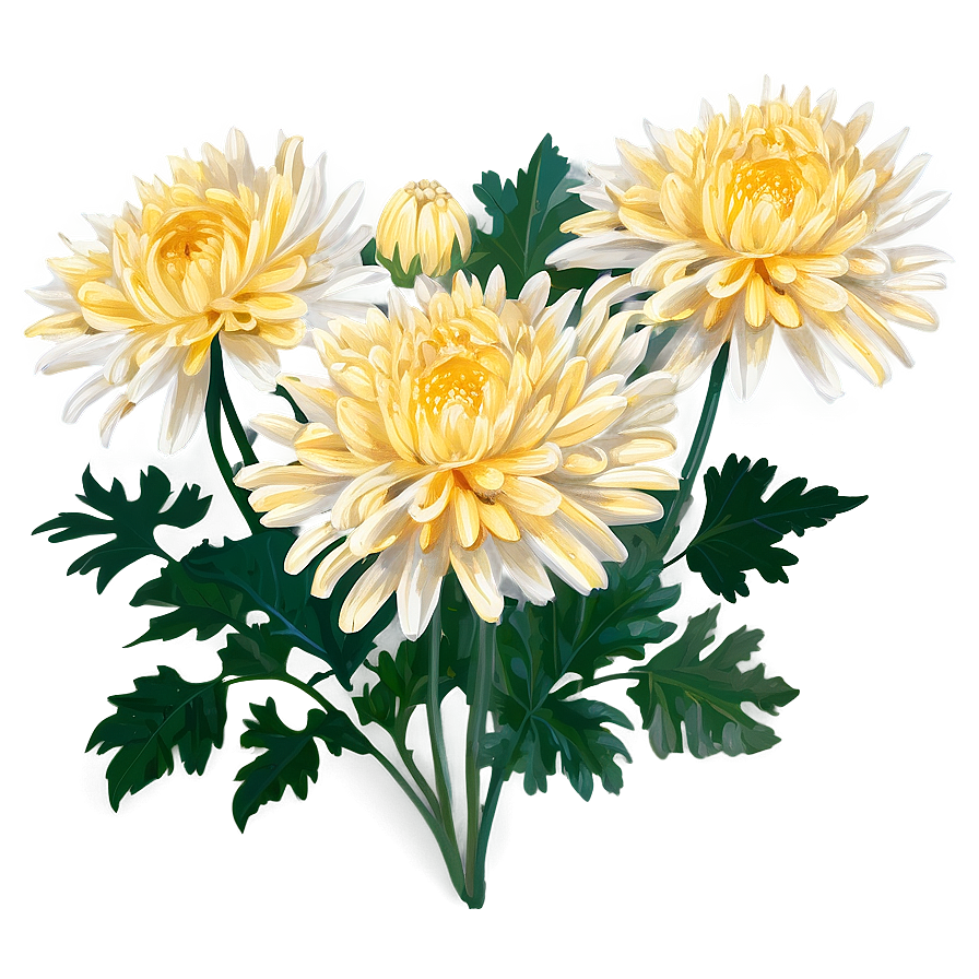 Chrysanthemum Flower Drawing Png 05252024