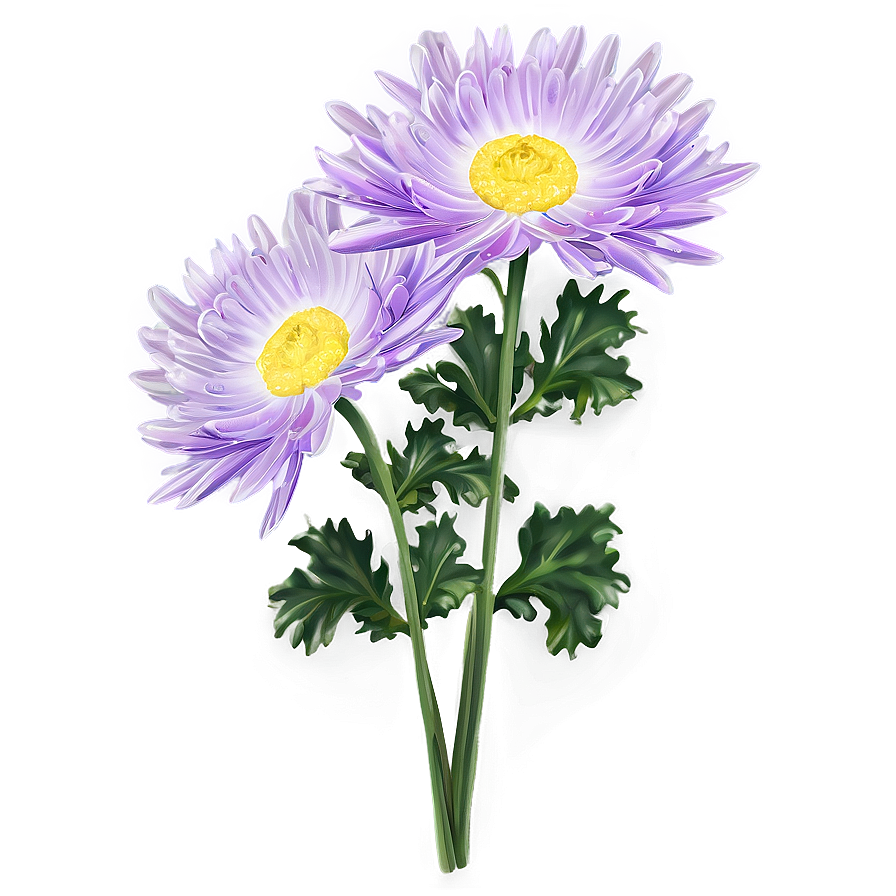 Chrysanthemum Illustration Png 06112024