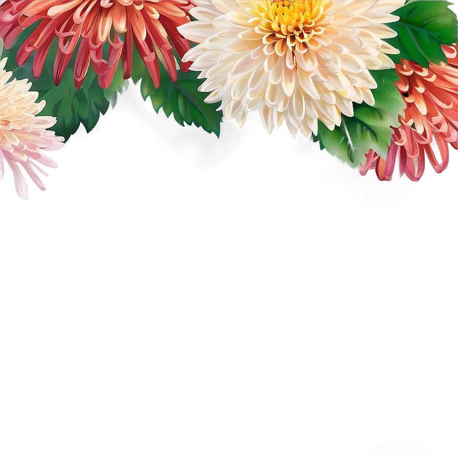 Chrysanthemum Nature Background Png Oob42