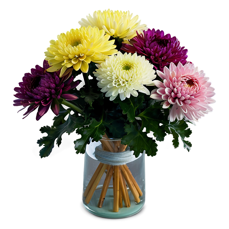 Chrysanthemum Spring Arrangement Png 06112024