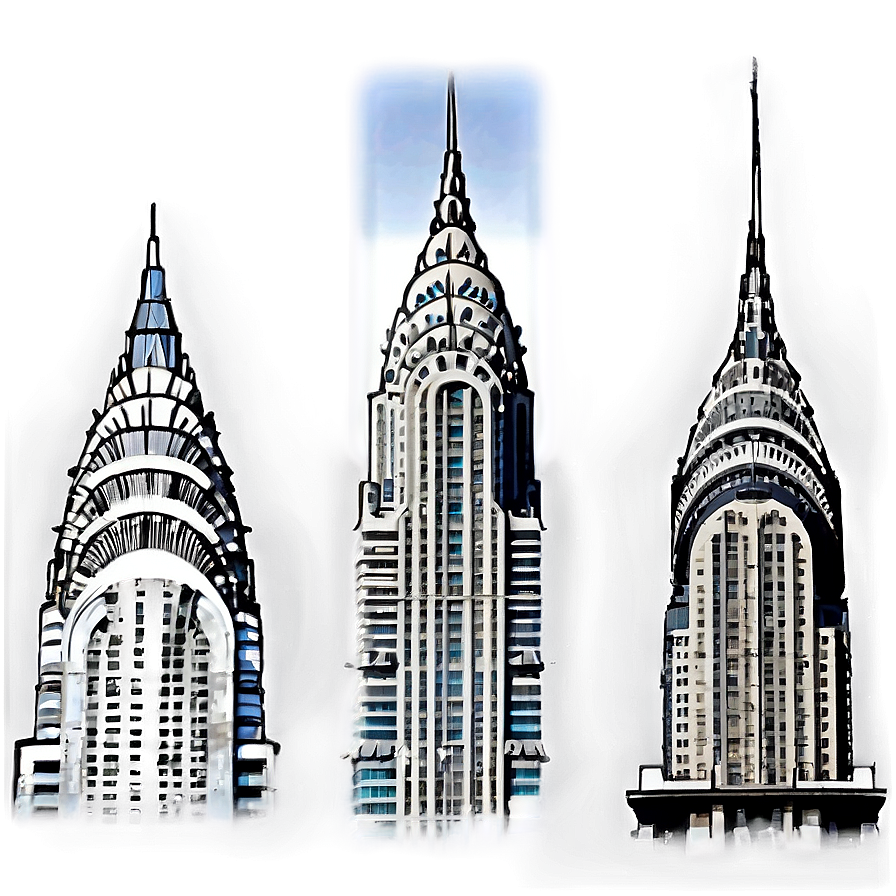 Chrysler Building Cloudy Sky Png Hfc