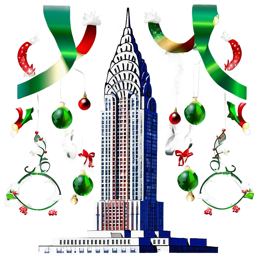 Chrysler Building Festive Season Png 9