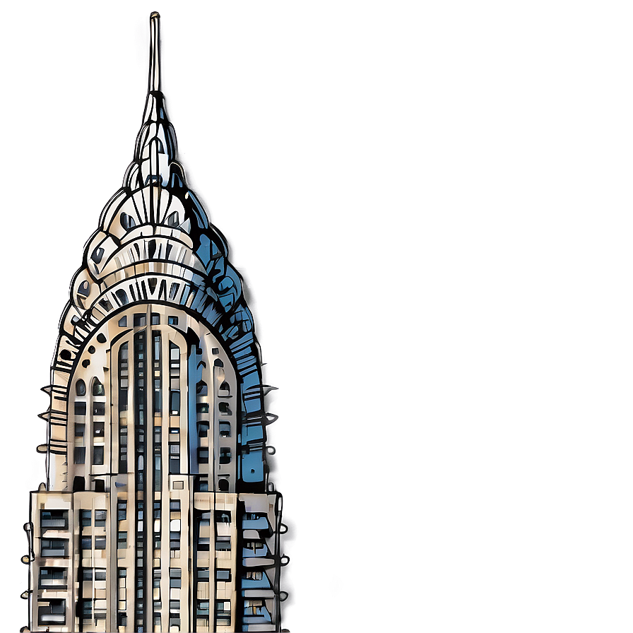 Chrysler Building In Rain Png Rjq