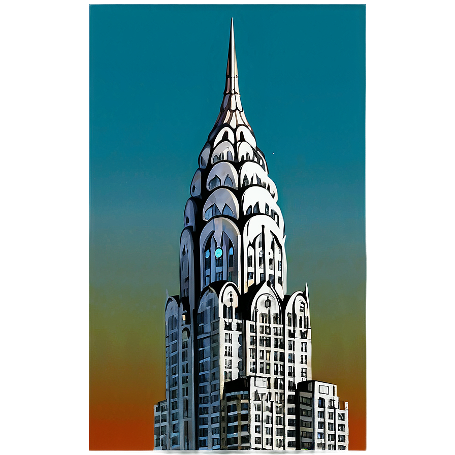 Chrysler Building With Blue Sky Png Oeh3