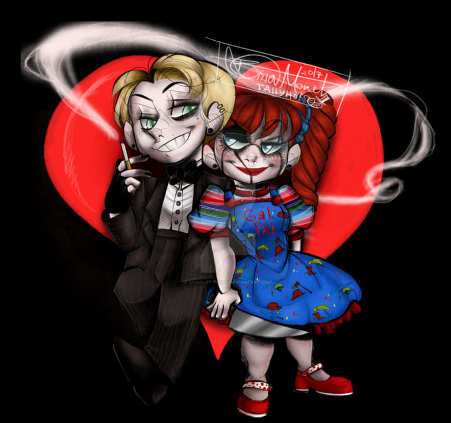 Chucky And Tiffany Fanart, HD Png Download PNG with transparent background