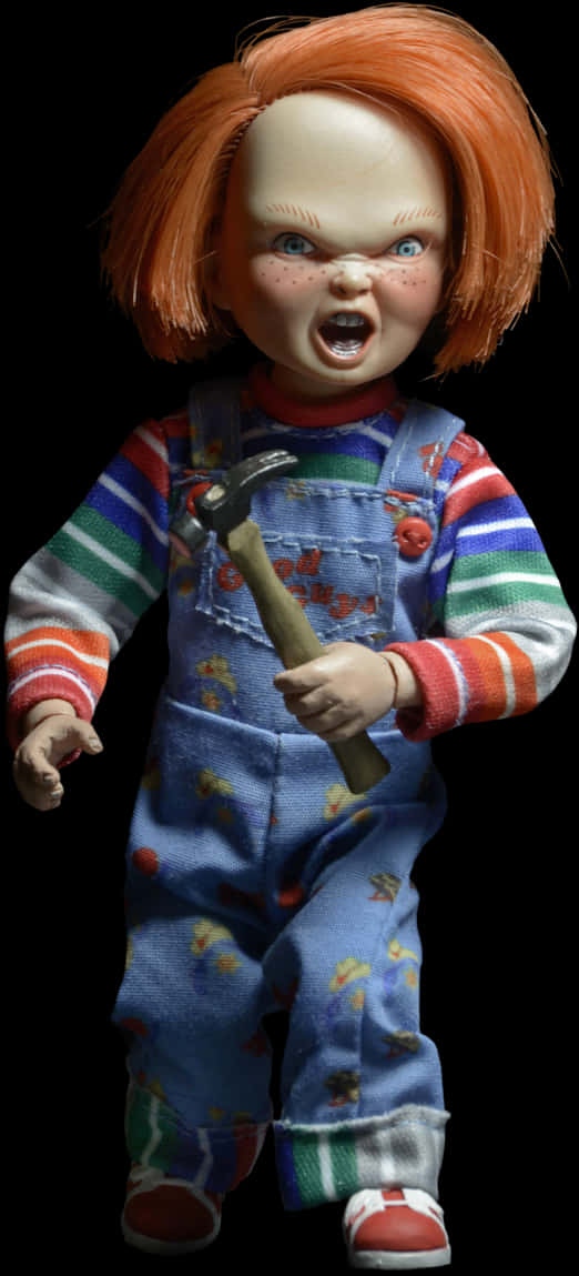 Chucky Doll With Hammer